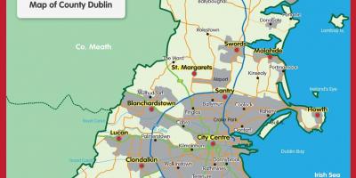 Mapa de Dublin county