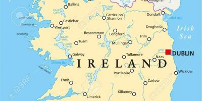 Dublin mapa de irlanda
