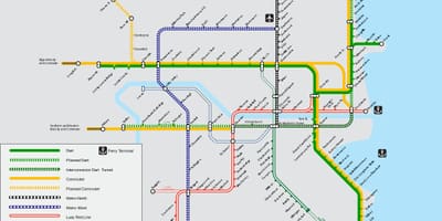Dublin estações ferroviárias mapa