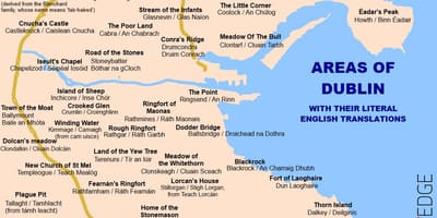 Mapa de Dublin subúrbios